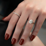 Moissanite Oval Cut Vintage Engagement Ring