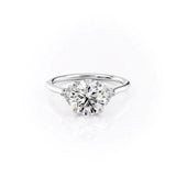 D Color Moissanite Vintage Round Cut Proposal Ring