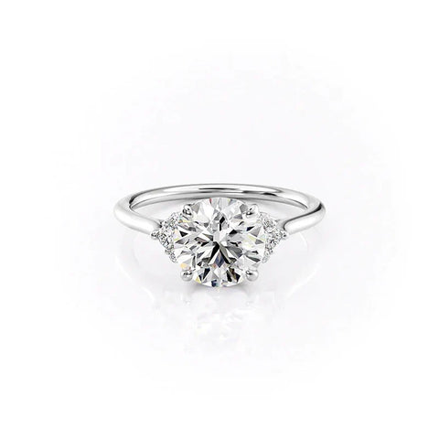 D Color Moissanite Vintage Round Cut Proposal Ring