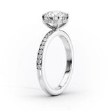 Channel Set Pear Cut Moissanite Wedding Ring