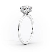 Princess Cut Hidden Accent Moissanite Ring For Women