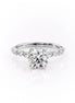Hidden Halo Round Cut Moissanite Diamond Ring