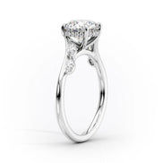 VVS1 Moissnite Cushion Cut Unique Style Wedding Ring