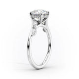VVS1 Moissnite Cushion Cut Unique Style Wedding Ring