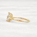 VVS1 Moissanite Marquise Cut Vintage Wedding Proposal Ring