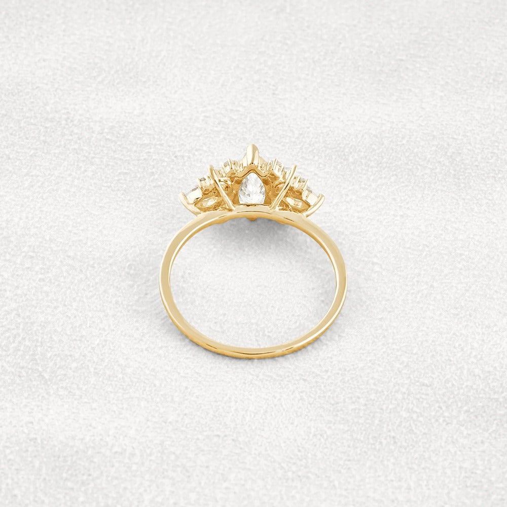 VVS1 Moissanite Marquise Cut Vintage Wedding Proposal Ring