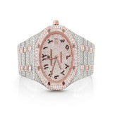 Two Tone Bust Down Moissanite Automatic Luxury Watch For Men's