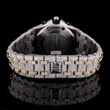 Moissanite Dual Tone Luxury Iced Out Men's Watch