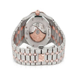 Two Tone Bust Down Moissanite Automatic Luxury Watch For Men's