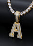 Customize Name Letter Moissanite Diamond Pendant