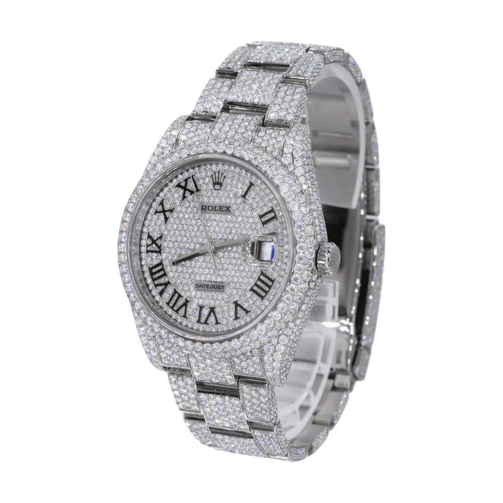 Iced Out Automatic Moissanite 41mm Automatic Watch For Men's