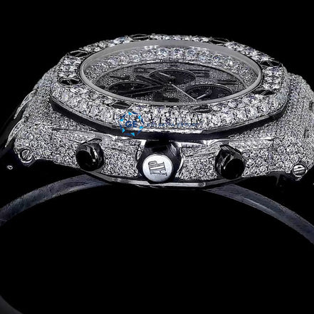 Black Rubber Strap Bolo Dial Hip Hop Luxury Watch