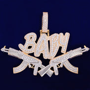 Handmade Baby Letter Men's Unique Pendant