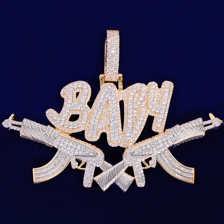 Handmade Baby Letter Men's Unique Pendant