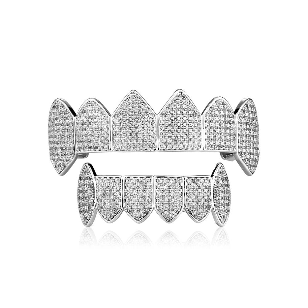 Moissanite Diamond Iced Out Vamp Grillz