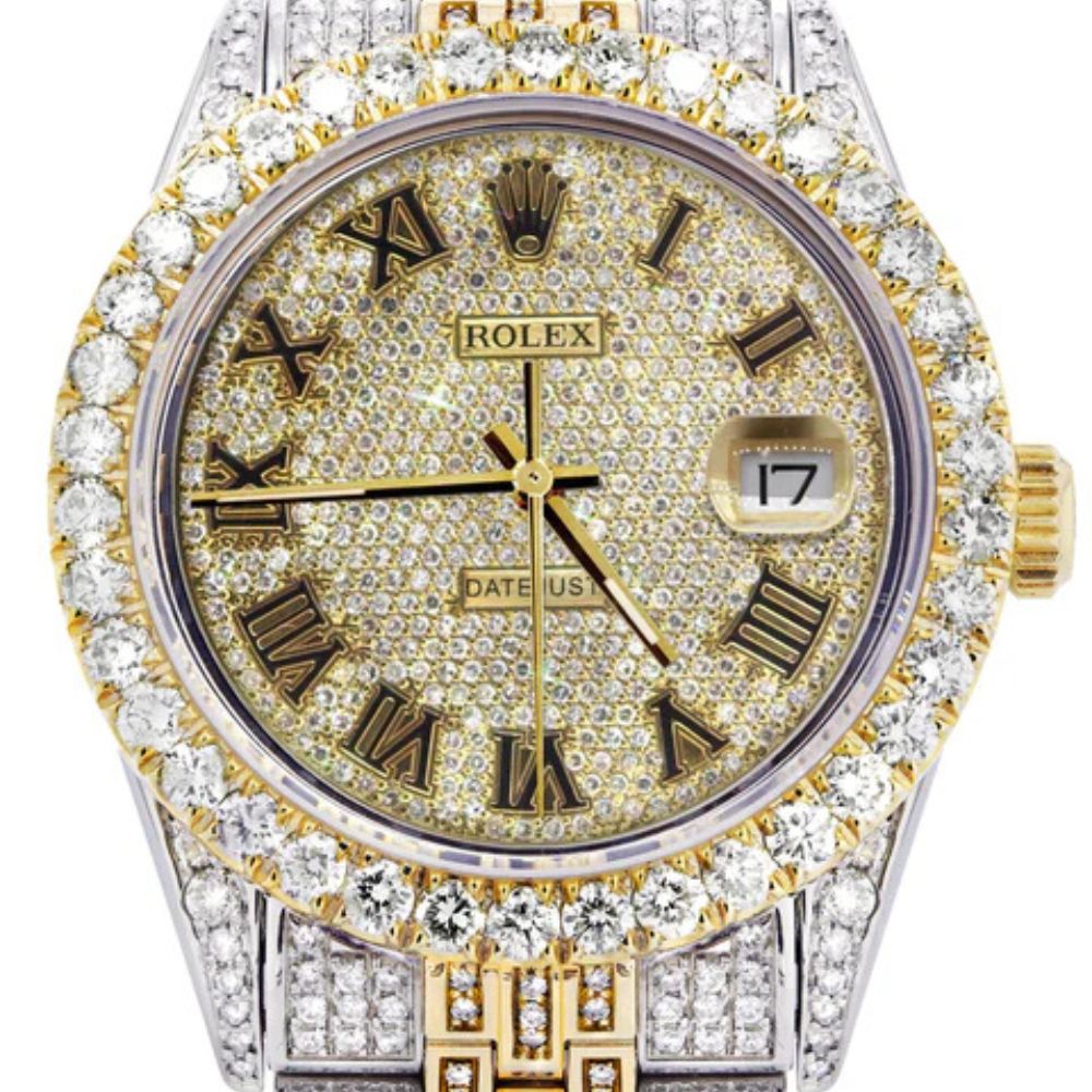Iced Out Fully Moissanite Elegant Automatic Watch For Men's
