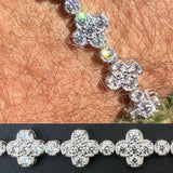 Moissanite Clover Tennis Bracelet For Men's / Women's