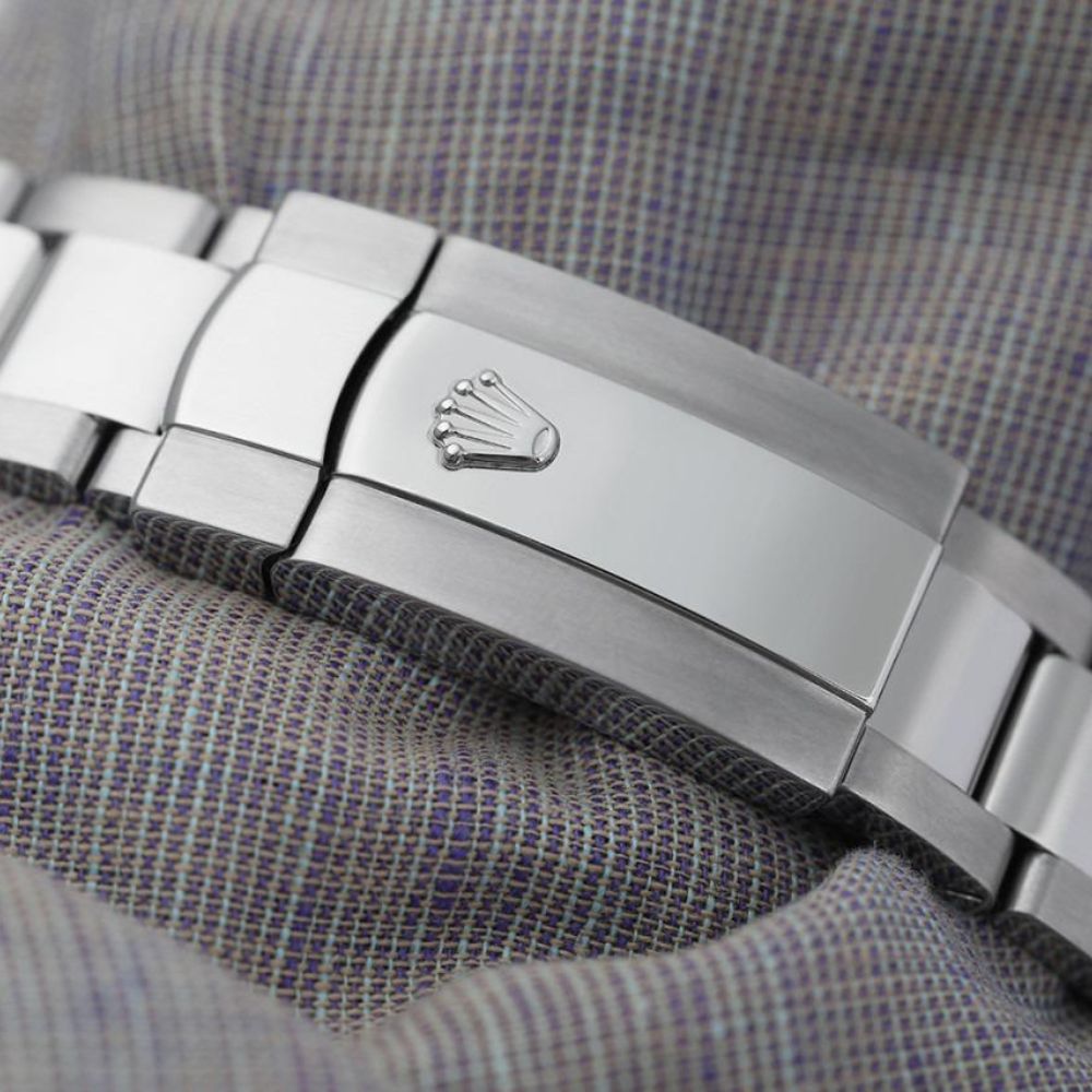 Stainless Steel Moissanite Blue Dial Watch