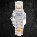 Stylish Moissanite Dual Tone Fancy Watch For Men's