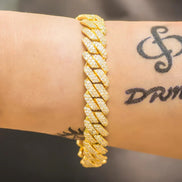 Cuban Link Moissanite Round Luxury Bracelet