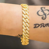 Cuban Link Moissanite Round Luxury Bracelet