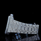Stainless Steel Moissanite Iced Out Wrist Watch