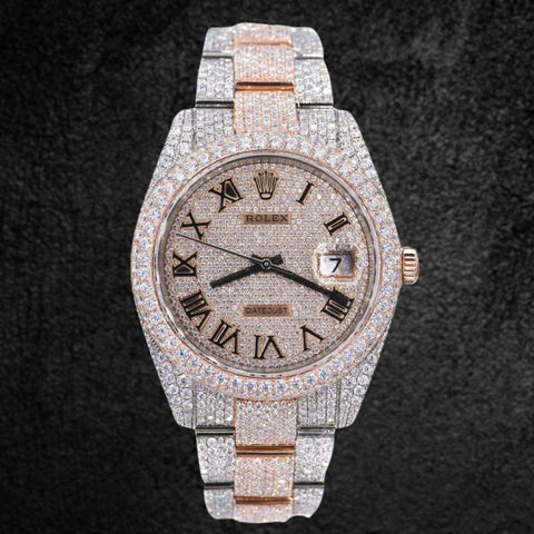 Fancy And Stylish Moissanite Wrist Watch Gift For Men's