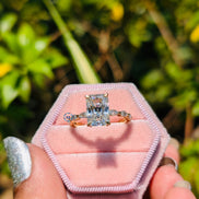 Radiant Cut Lab Grown Diamond Engagement Ring
