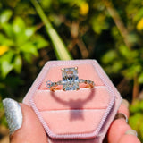Radiant Cut Lab Grown Diamond Engagement Ring
