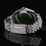 Date Just Fully Iced Out Moissanite Diamond Watch