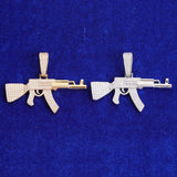 Moissanite Diamond Rifle Pendant Gift For Men's