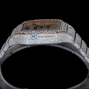 Rainbow Numeric Full Iced Out Luxury Rapper Style Watch For Men's