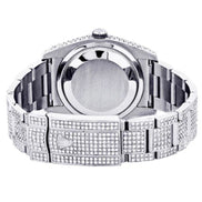 Fully Iced Out Moissanite Date Just Hip Hop Watch