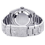 Fully Iced Out VVS1 Moissanite Date Just Hip Hop Watch