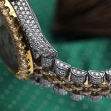 Two Tone Datejust Moissanite Automatic Watch