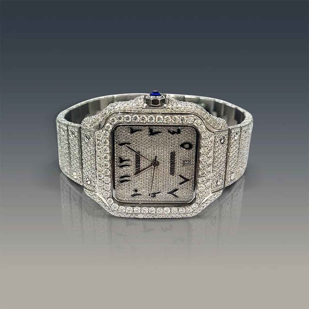 Iced Out Moissanite Automatic Luxury Watch