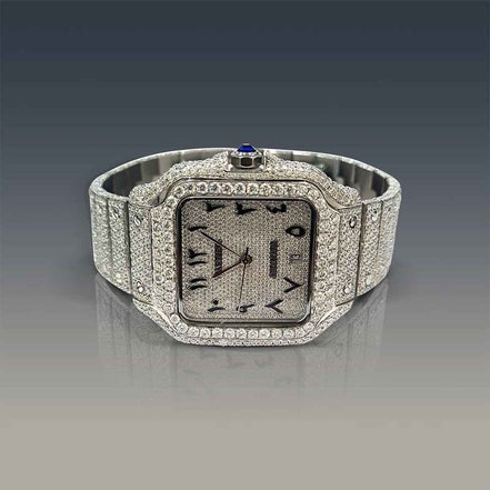 Iced Out Moissanite Automatic Luxury Watch