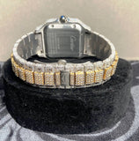 Elegant Look Arabian Style Fully Moissanite Hip Hop Watch