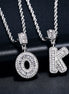 Customize Alphabet Letter Moissanite Diamond Pendant
