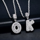 Customize Alphabet Letter Moissanite Diamond Pendant