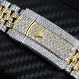 Date Just Dual Tone Moissanite Custom Watch
