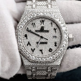 Arabic Numeric Moissanite Diamond Watch