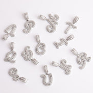 Iced Out Moissanite Customize Name Letter Pendant