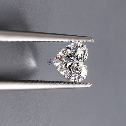 F- VS1 Clarity Heart Cut Lab Grown Diamond, Heart Shaped Diamond