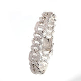 Luxury Hip Hop Moissanite Baguette Cuban Link Bracelet