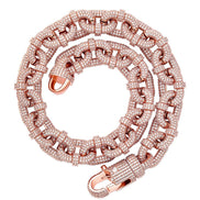 Carabiner Clip Moissanite Diamond Hip Hop Chain