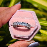 Lab Grown Radiant Cut Full Eternity Wedding Band For Women