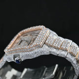 Dual Tone Automatic D Color Moissanite Wrist Watch