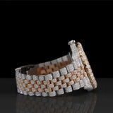 Dual Tone Luxury VVS1 Moissanite Luxury Watch