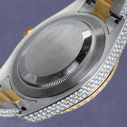 Moissanite Date Just Dual Tone Watch For Men's